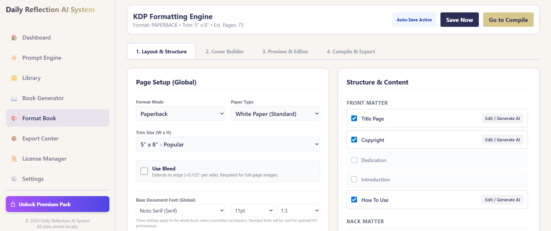 System Dashboard Step 3